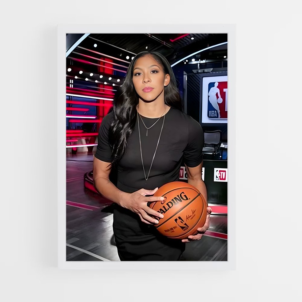Poster Candace en Action – affiche Basketball (vue 3)